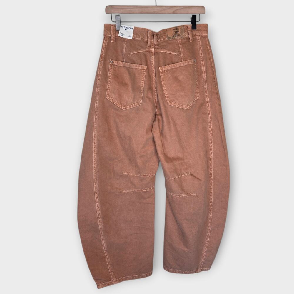 *NEW Free People We the Free Good Luck Mid Rise Barrel Jeans Women's 26 - Picture 6 of 8